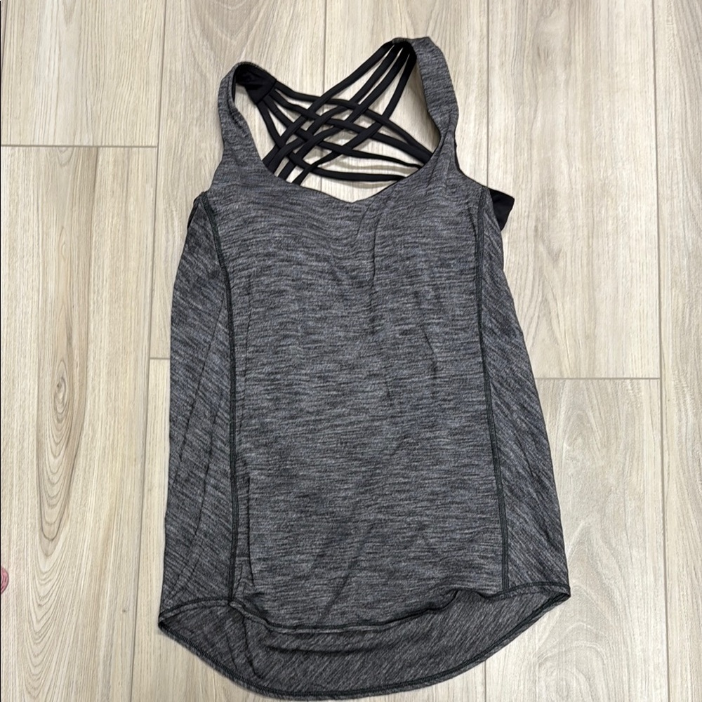 Women's lululemonGray Strappy Top